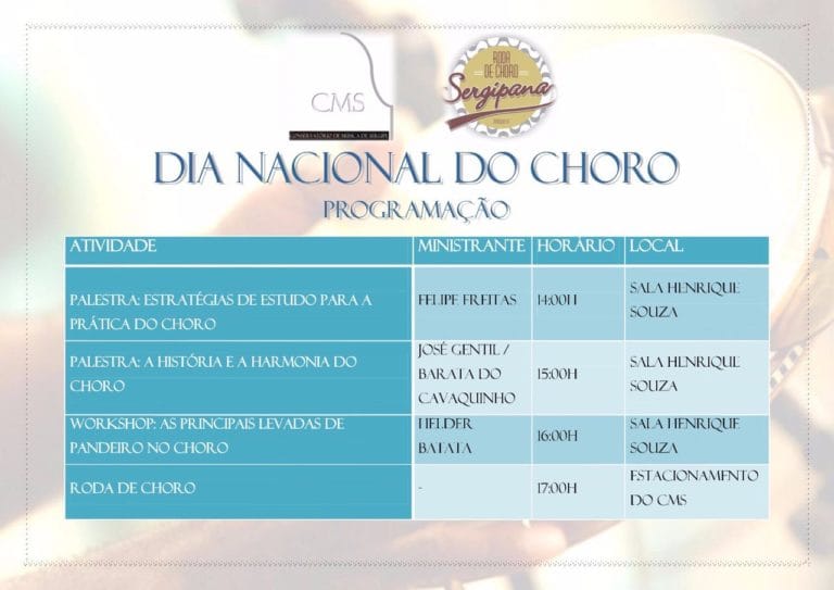 Conservatório de Música comemora Dia Nacional do Choro
