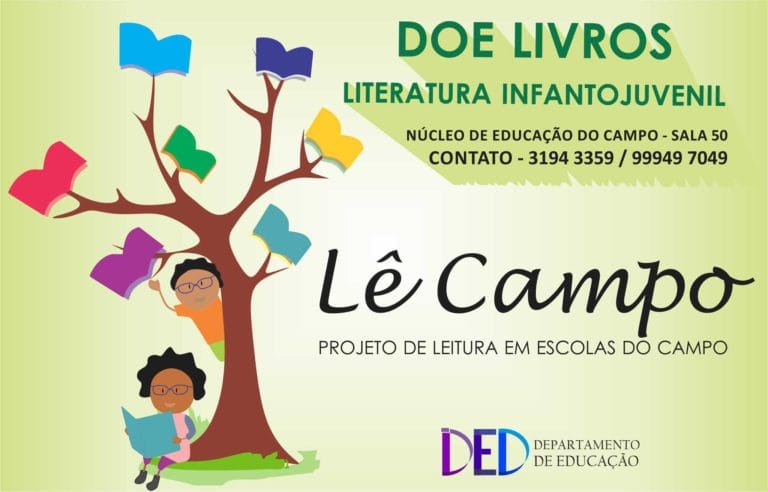 Projeto de leitura incentiva doação de livros