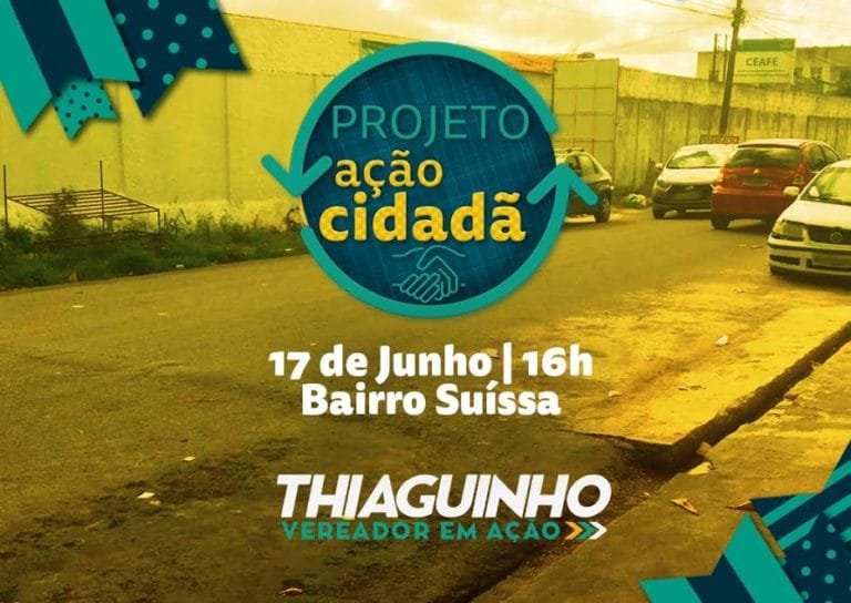 Ação Cidadã acontece sábado no bairro Suissa
