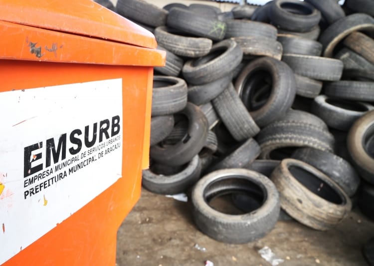 Emsurb combate descarte irregular de pneus nas ruas da capital