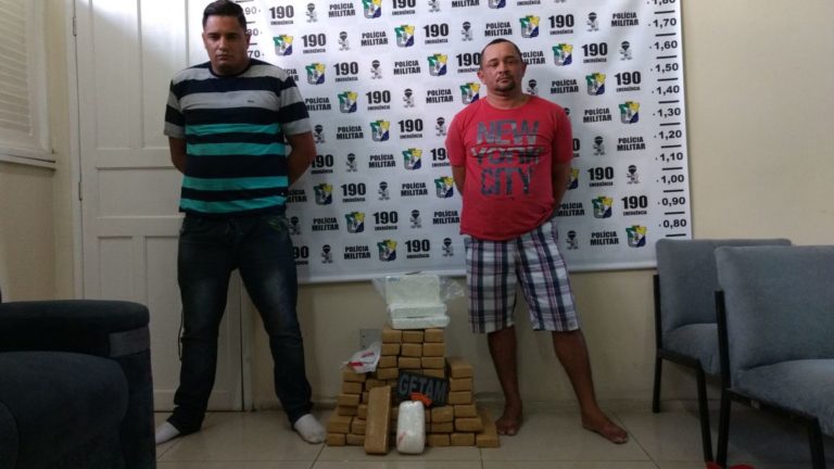 PM prende dupla com 51 kg de maconha em Itabaiana