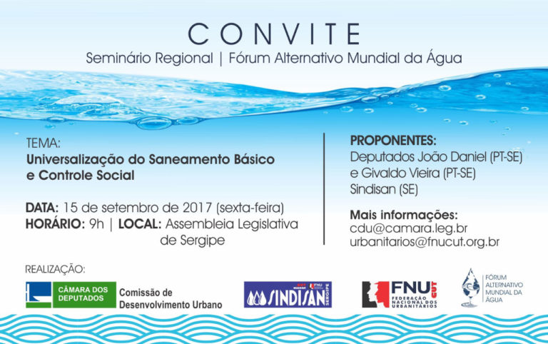 Seminário debate universalização do acesso ao saneamento básico