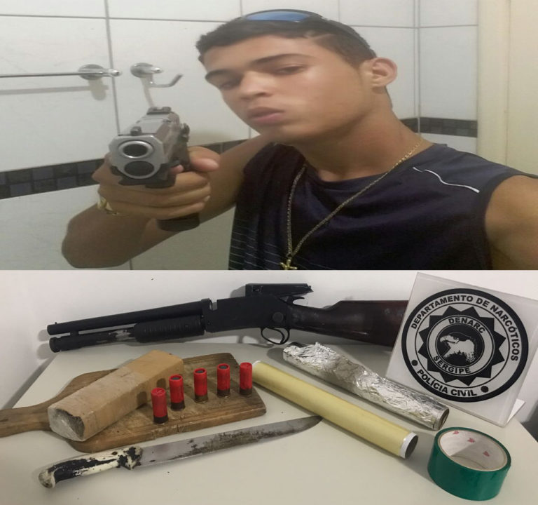 Denarc prende homem que exibia armas e drogas em redes sociais