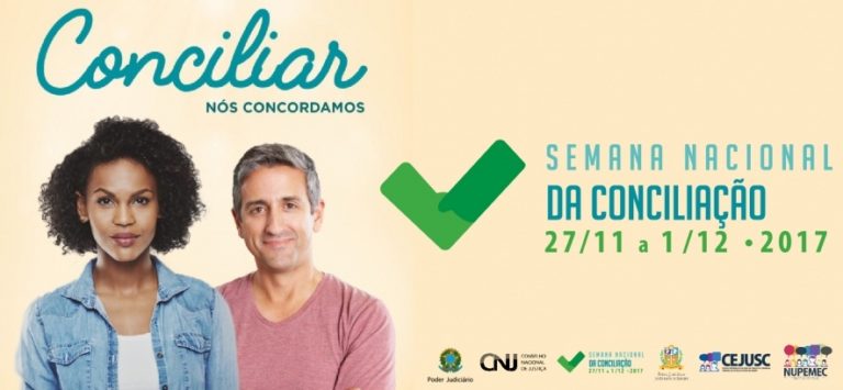 Começa hoje Semana Nacional de Conciliação