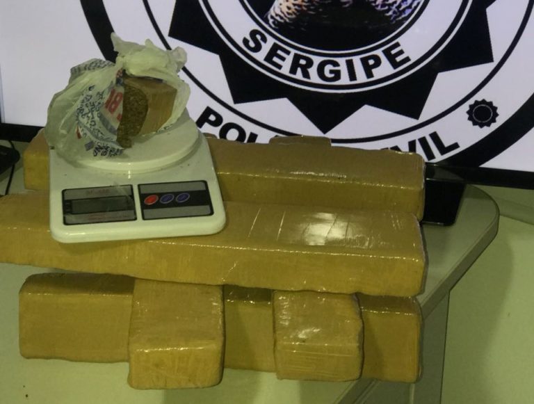 Denarc prende homem com 8kg de maconha no Santos Dumont