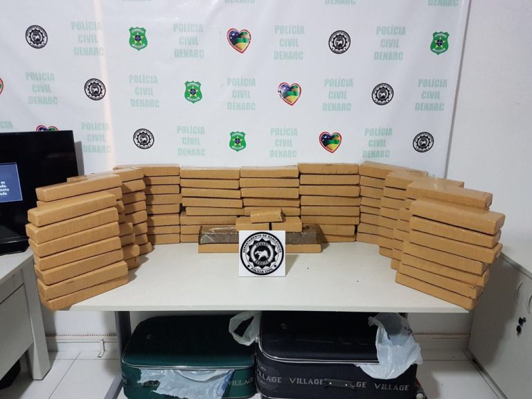 Denarc prende traficante e apreende mais de 100 kg de maconha