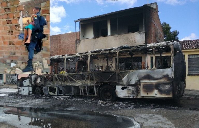 Incêndio em ônibus expõe deficiência do CB e bravura de policiais militares