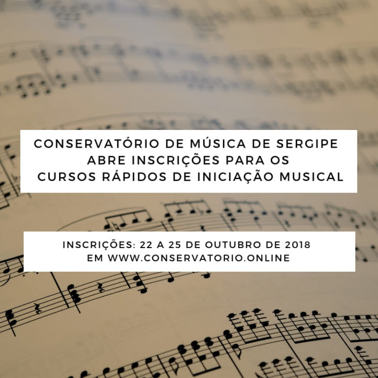 Conservatório inscreve para cursos de iniciação musical