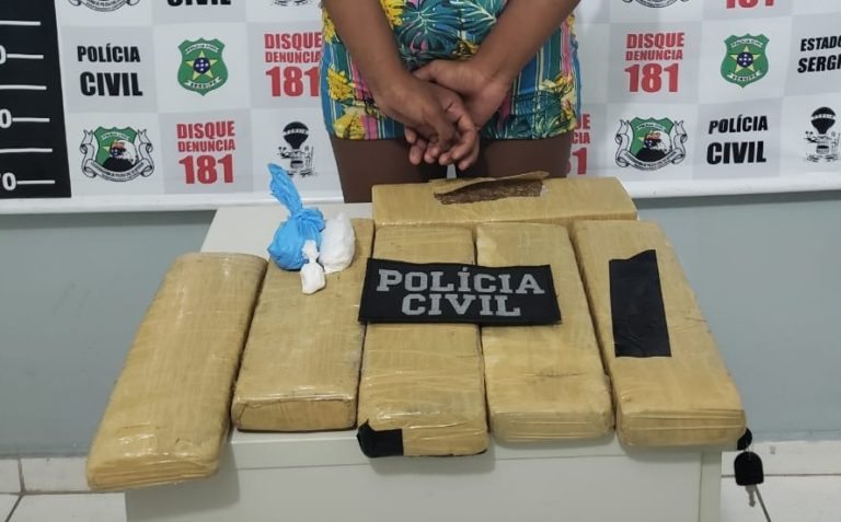 Adolescente é apreendida com 6kg de maconha