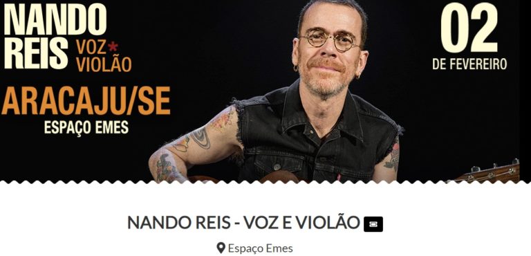 Nando Reis volta a se apresentar na capital dia 2 de fevereiro