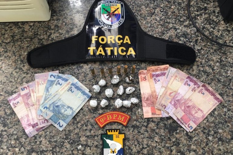 PM prende homem com droga e munições em Rosário do Catete