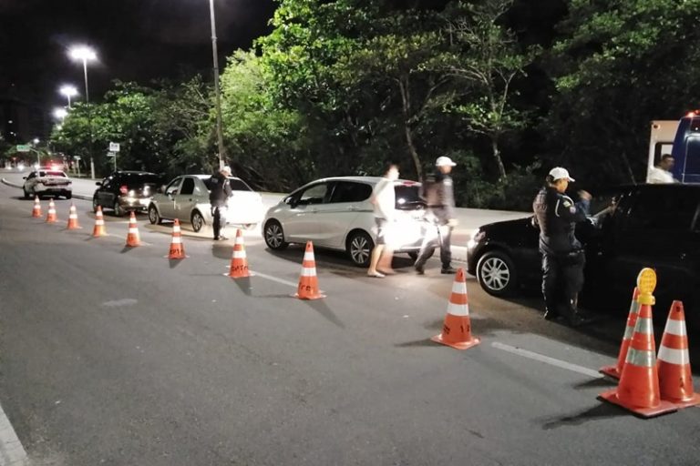 Cinco condutores são presos por embriaguez ao volante