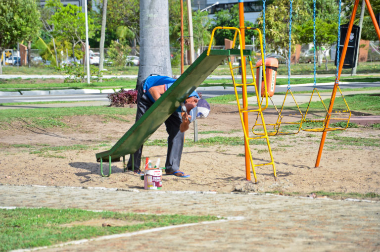 Parque da Sementeira passa por manutenção