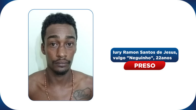 Preso autor de homicídio em Areia Branca