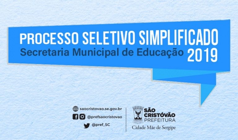 São Cristóvão lança PSS para Educação