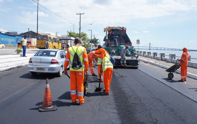 Cerca de 2,5 quilômetros da Beira Mar já foram recapeados