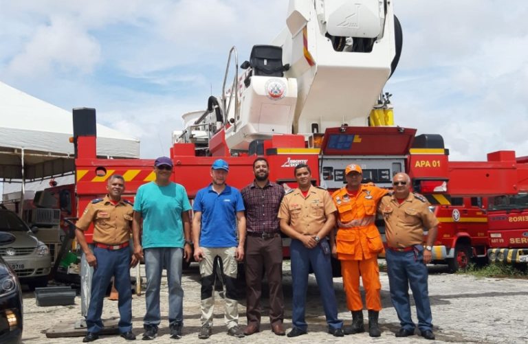 Autoplataforma do Corpo de Bombeiros volta a funcionar