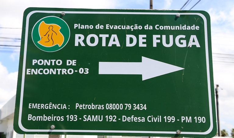 Plano de evacuação leva segurança à comunidade