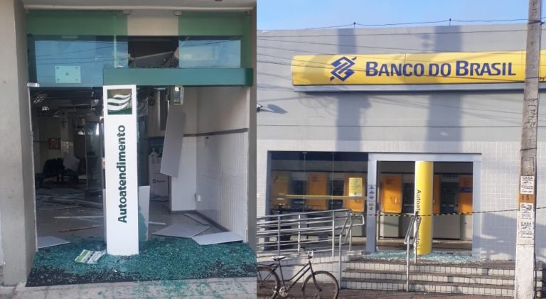 Bandidos explodem duas agências bancárias em Umbaúba