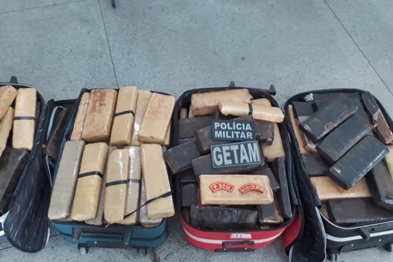PM apreende 187 Kg de maconha em Itabaiana