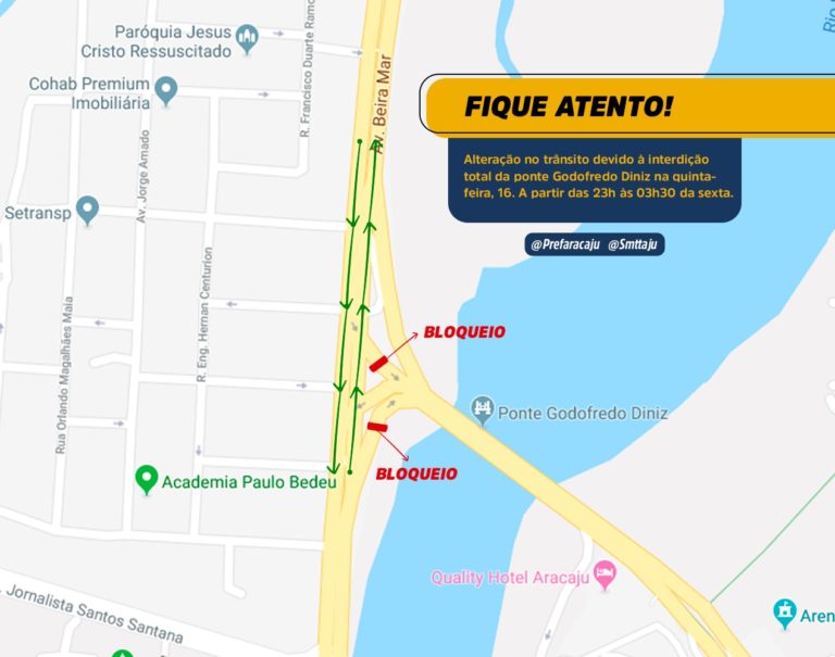 Tráfego na ponte da Coroa do Meio será interrompido