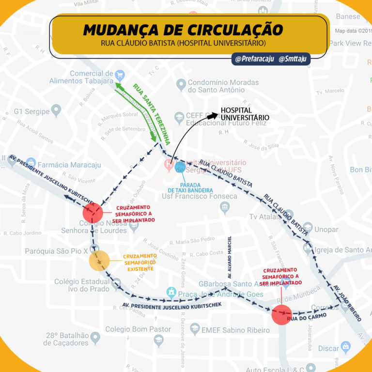 SMTT fará alteração de trânsito na rua Cláudio Batista