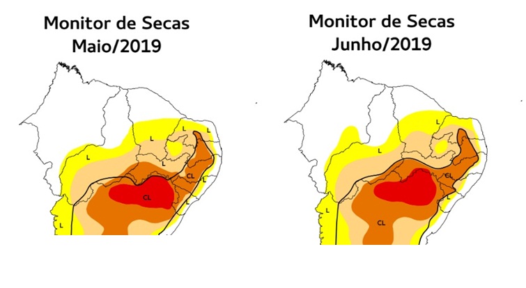 Chuva abranda situação de seca no mês de junho