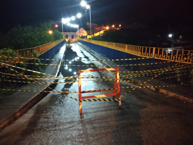 Defesa Civil interdita ponte em Estância