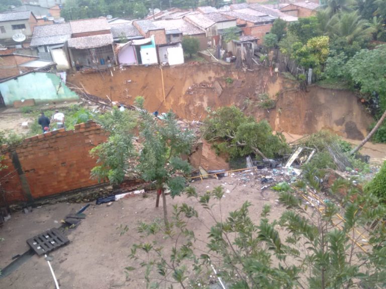 Seis casas desabaram em Japaratuba
