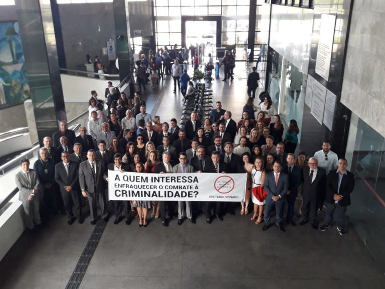 Magistrados fazem ato contra PL do Abuso de Autoridade
