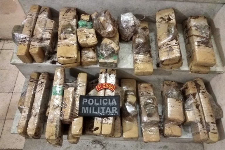 PM prende mulher e apreende 27 kg de maconha em ônibus