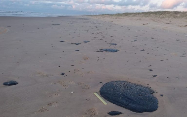 Capitania dos Portos confirma aparecimento de manchas de óleo em praia de Pirambu