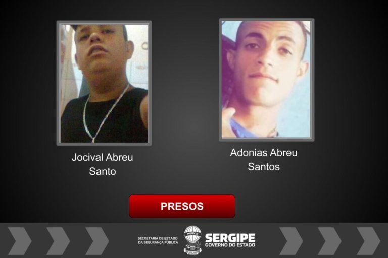 Irmãos acusados de duplo crime em Lagarto são presos na Bahia