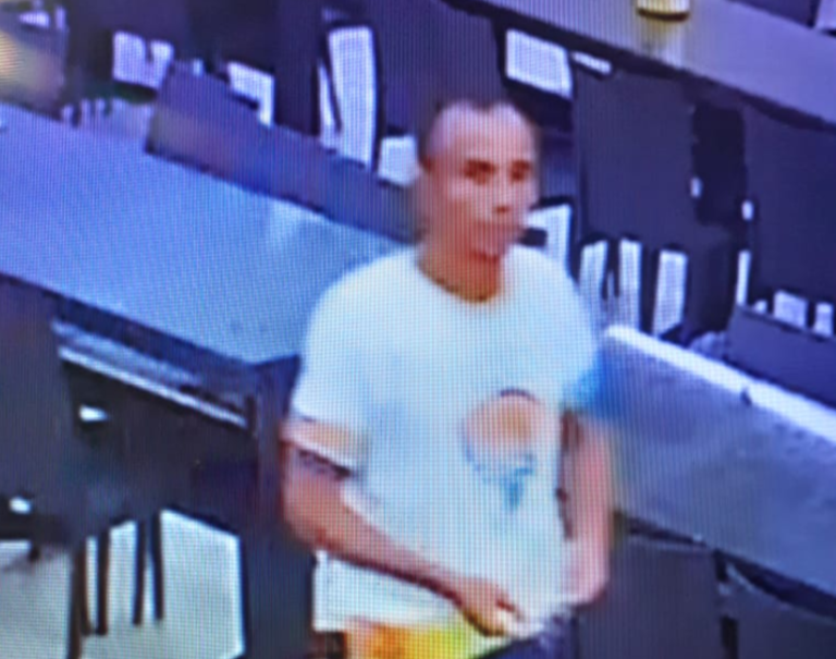 PC divulga imagens de suspeito de roubo a taxista