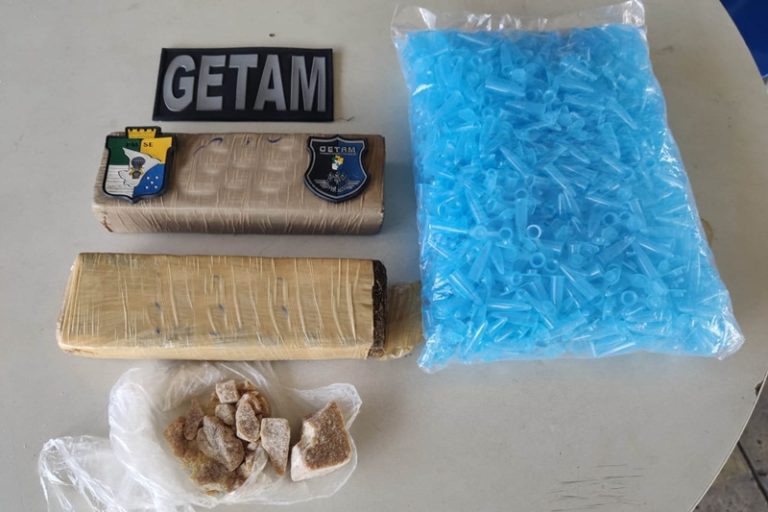 Getam apreende maconha e crack no Centro de Aracaju
