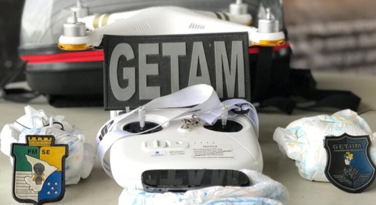 Ex-presidiário é flagrado usando drone para lançar  celulares no Copemcan