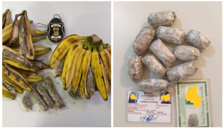 Mulheres são presas ao levar maconha escondida em bananas para o Copemcan