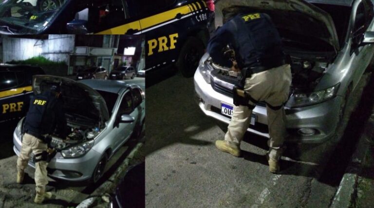 PRF/SE recupera, no mesmo plantão, três veículos roubados