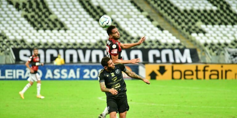 Jogando em casa, Ceará vence o Flamengo por 2 a 0