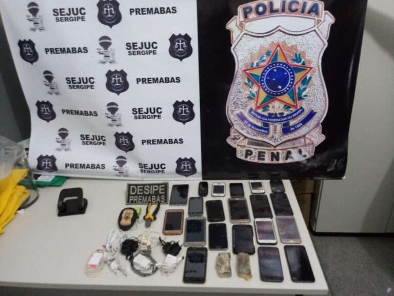 Homem é preso ao arremessar celulares e drogas para interior de presídio
