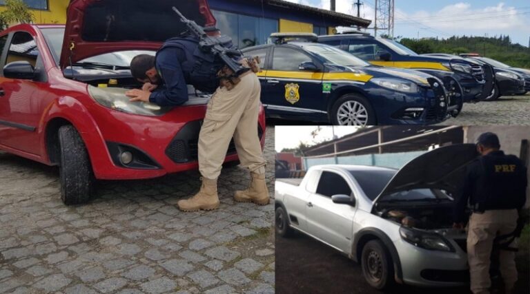 Polícia Rodoviária Federal recupera três veículos roubados