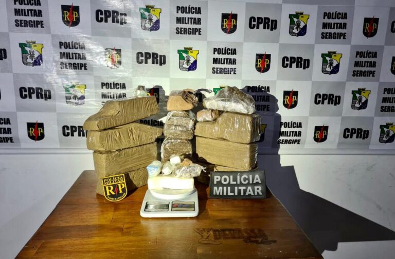 PM apreende cerca de 10 Kg de entorpecentes no bairro Santa Maria
