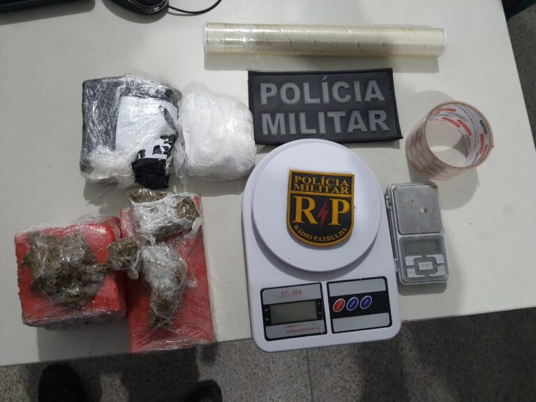 Radiopatrulha prende homem com maconha e cocaína no Rosa Elze