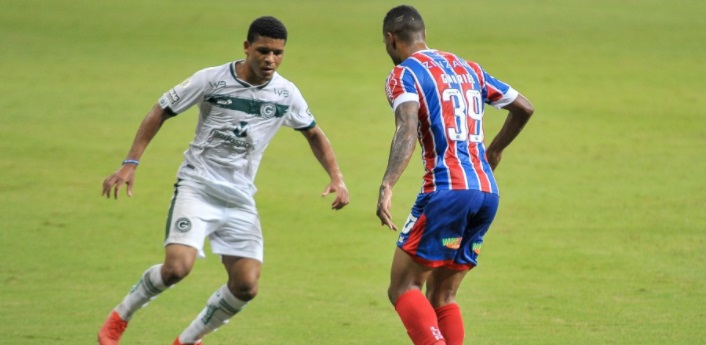 Goiás marca nos acréscimos e empata com o Bahia na Fonte Nova