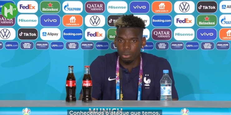 Depois de CR7 rejeitar a Coca-Cola, Pogba despreza a Heineken