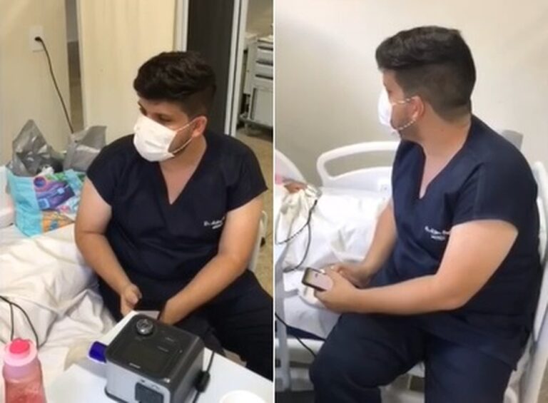 Médico canta para mulher internada com covid  horas antes do falecimento