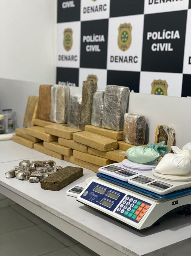 Denarc apreende 30 quilos de maconha e prende traficante em N. Sra. do Socorro