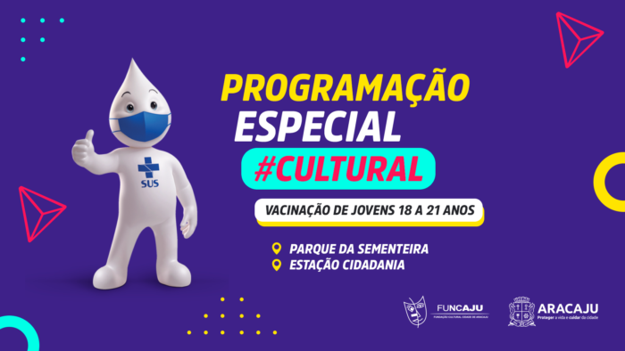 DJs e coletivo teatral integram programação cultural durante imunização de jovens em Aracaju