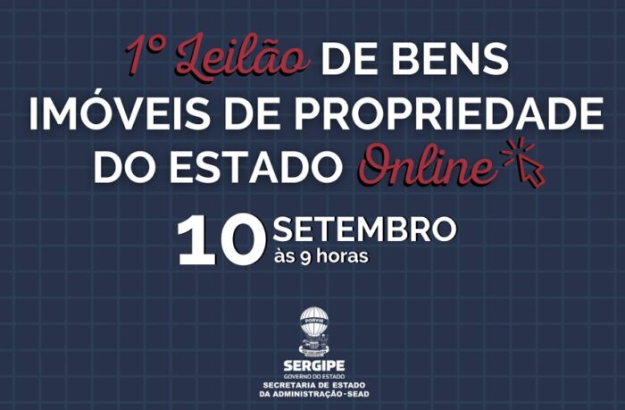 I Leilão de Bens Imóveis de Propriedade do Estado acontece na sexta-feira