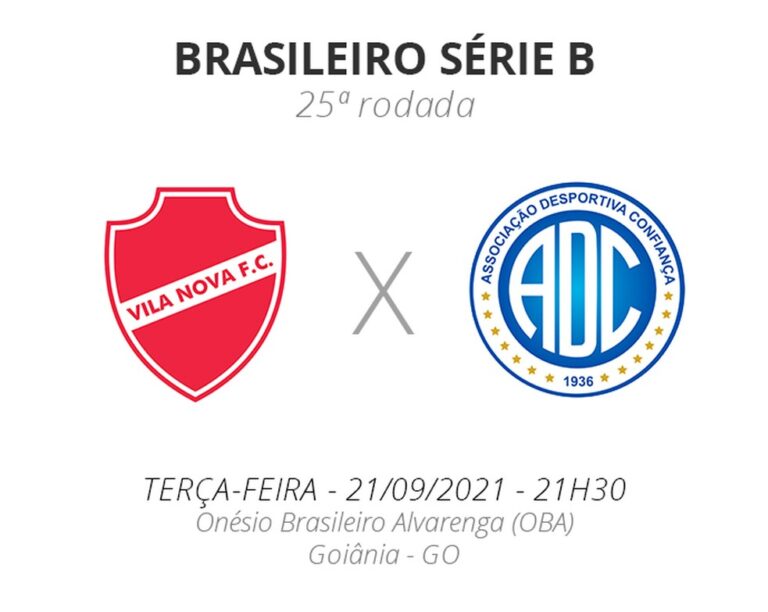 Vila Nova x Confiança: veja onde assistir, escalações, desfalques e arbitragem da partida